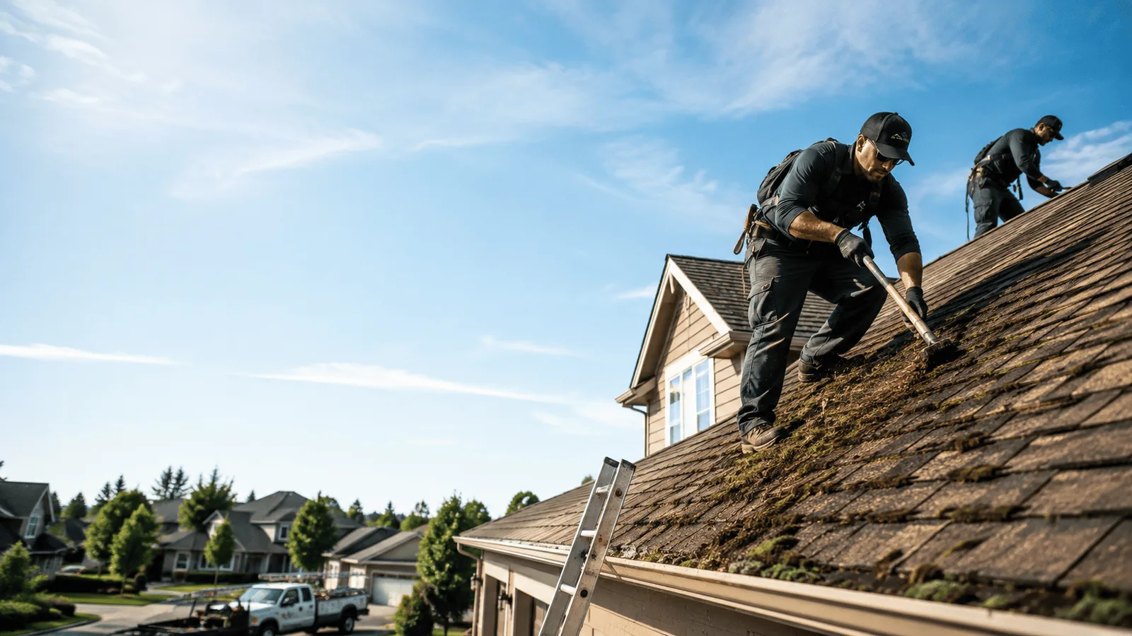 Roof Moss Removal in Aurora, IN near me